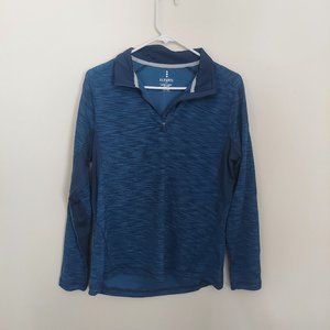 Women's Large Heather 1/4 Zip Elevate Light Sweatshirt